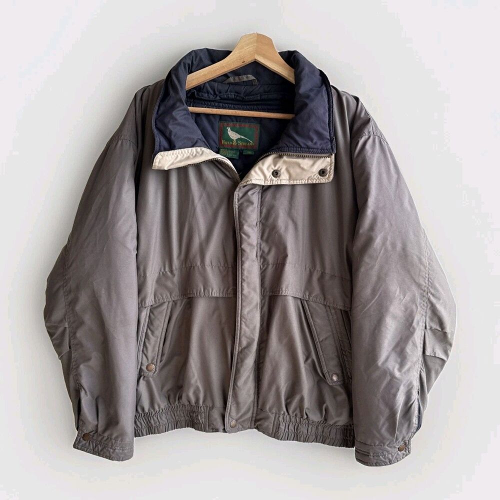 Field & Stream Men’s Olive Green Size XL Full Zip Insulated Bomber Jacket